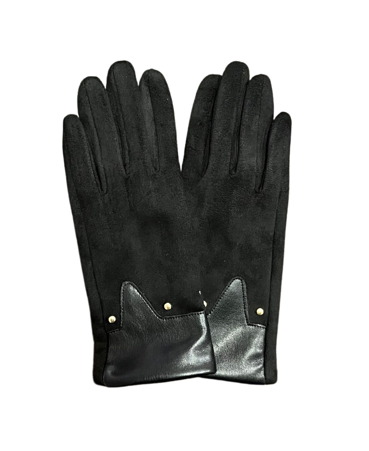 Marcus Adler Faux Suede Touchscreen Glove In Black