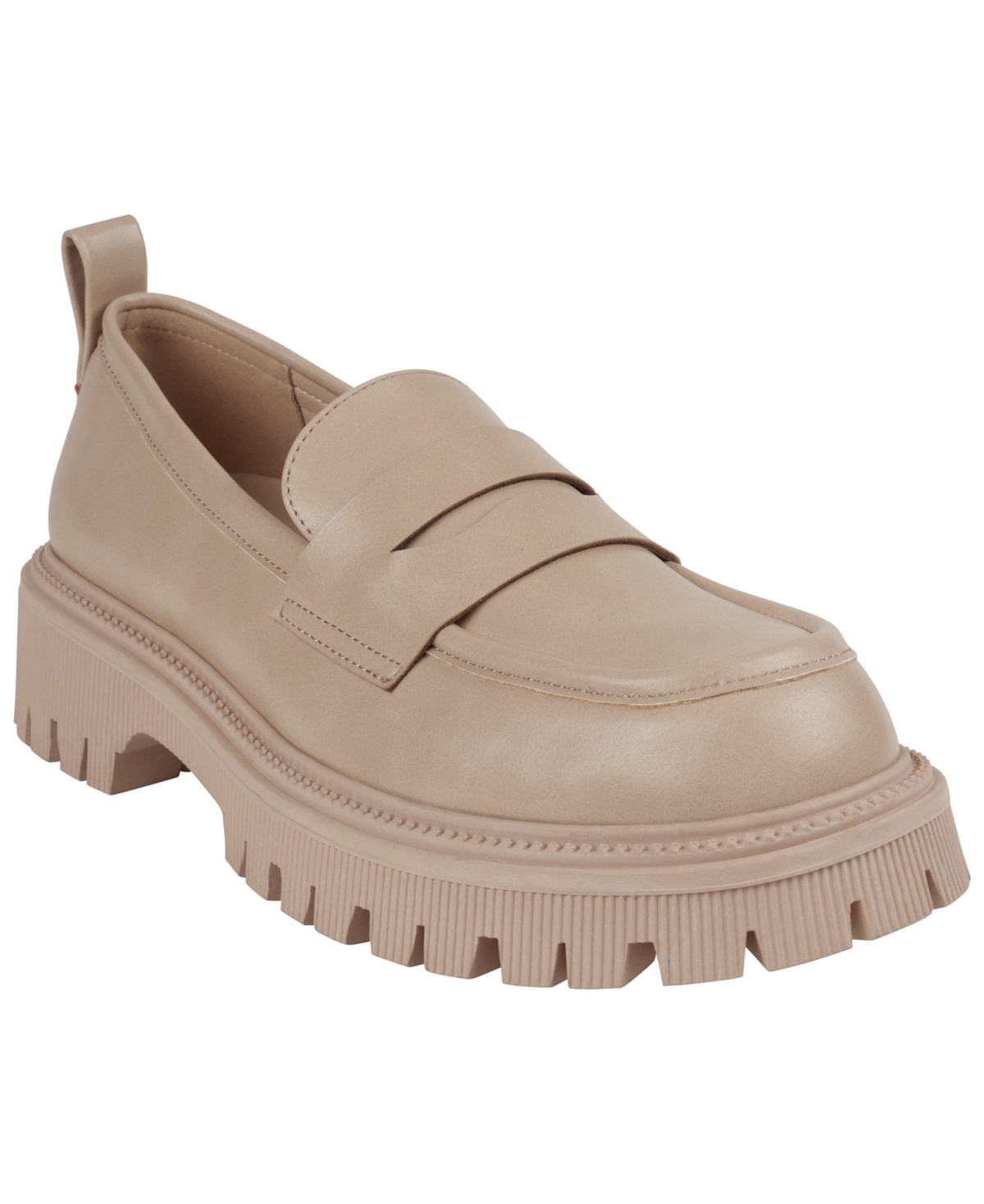 Gc Shoes Women's Sugar Candies Slip-on Penny Platform Loafers In Taupe