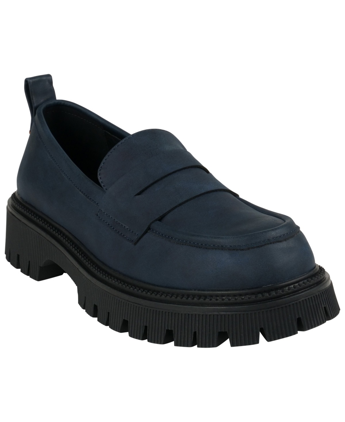 Gc Shoes Women's Sugar Candies Slip-on Penny Platform Loafers In Navy