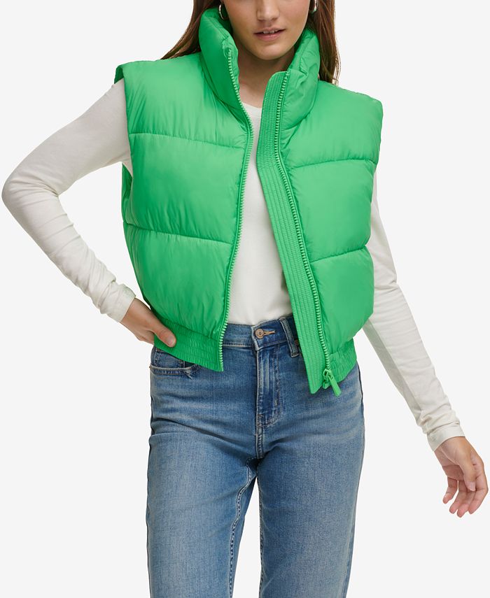 Calvin klein puffer vest womens sale