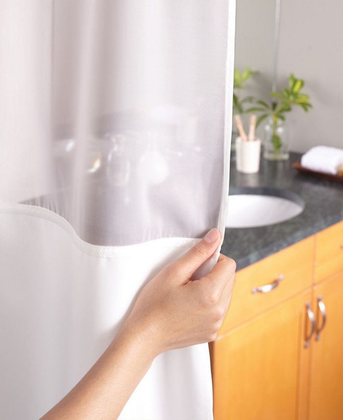 Hookless Escape Shower Curtain with Liner, 71" x 74" Macy's
