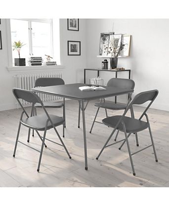 5 Piece Folding Card Table And Chair Set