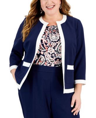 Navy Blazers Kasper Blue Blazer Kasper Navy Blue Professional