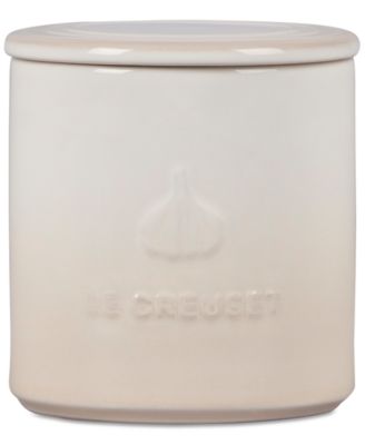 Glazed Stoneware 14-Oz. Garlic Keeper Crock
