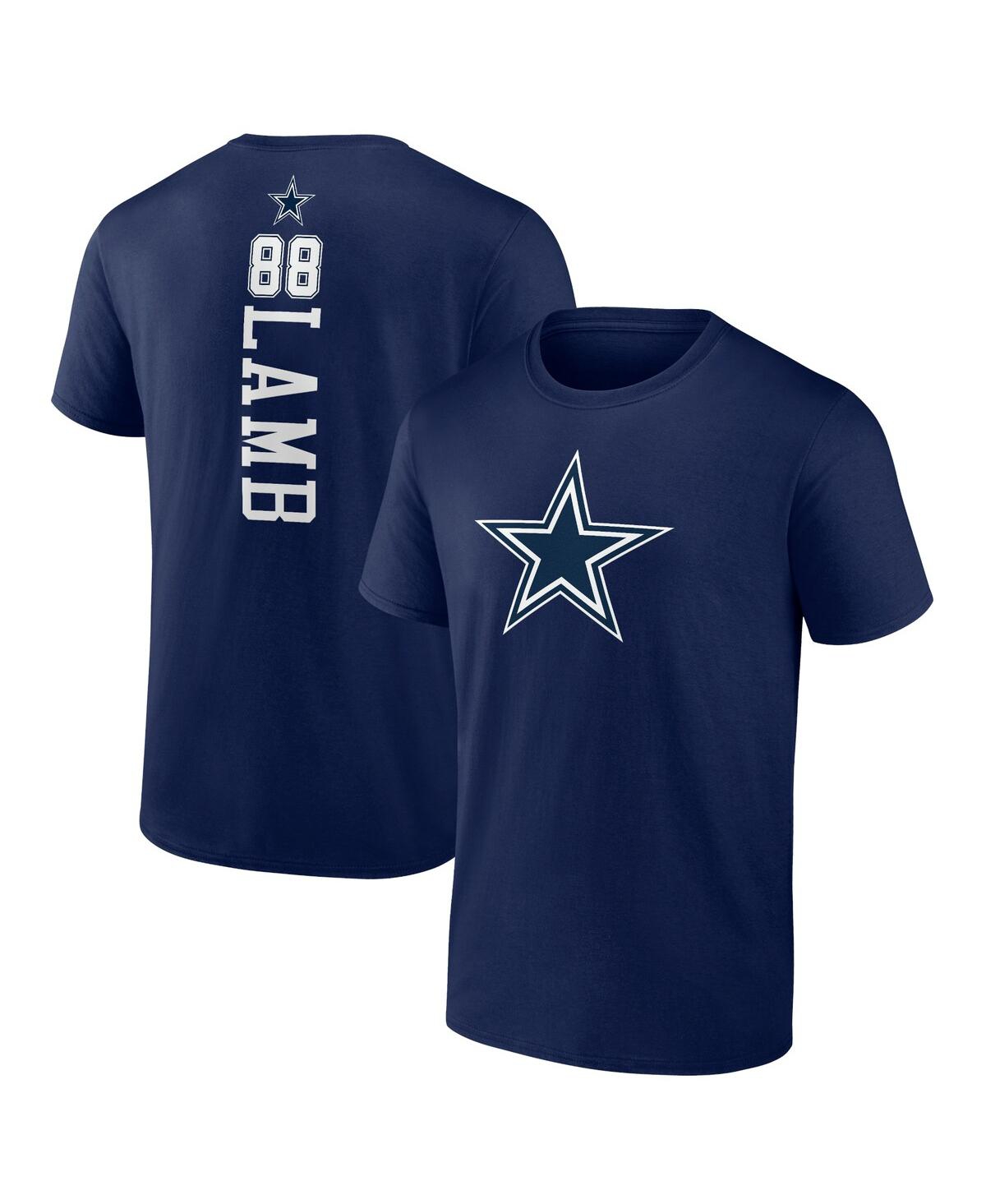 Shop Fanatics Men's  Ceedee Lamb Navy Dallas Cowboys Playmaker T-shirt