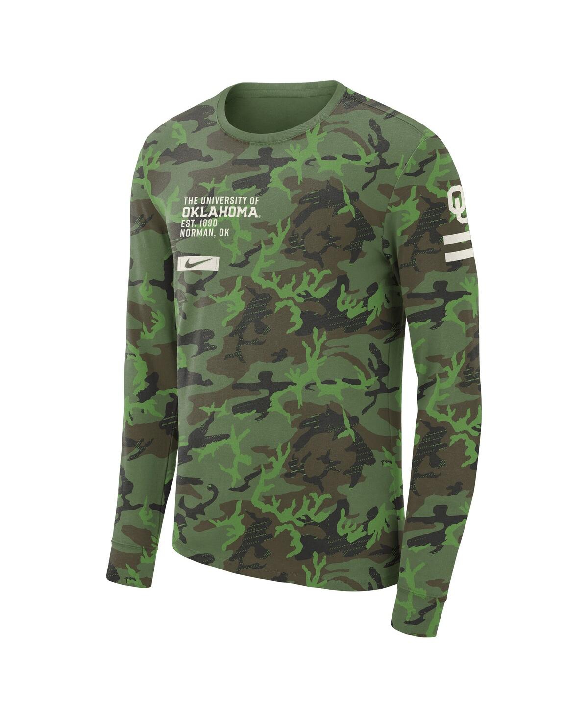 Men's NikeOklahoma Sooners Military-Inspired Long Sleeve T-shirt - Camo