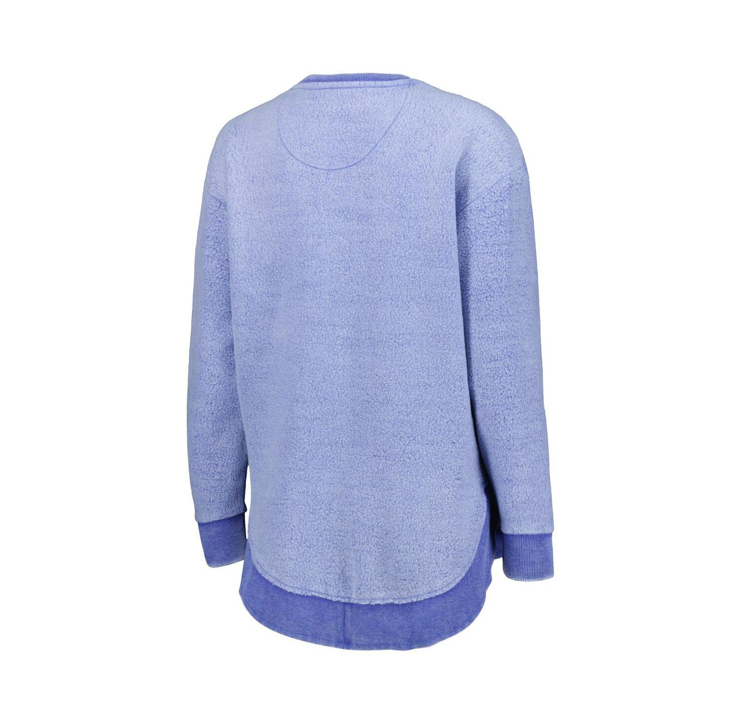 Women's Royal Kansas Jayhawks Ponchoville Pullover Sweatshirt