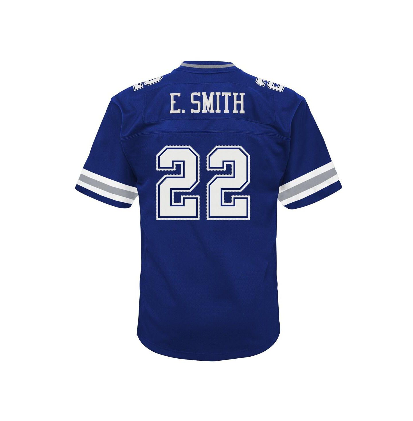 Мужской топ Mitchell & Ness Emmitt Smith Navy Dallas Cowboys Big and Tall 1996 Legacy Retired Player Jersey — фото 2