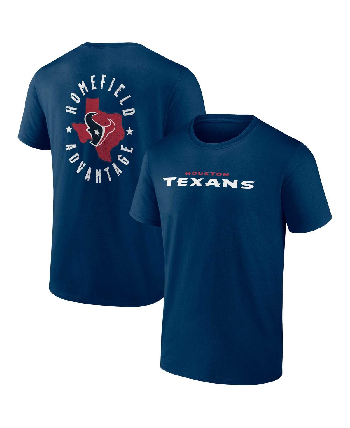 Shop Profile Men's  Navy Houston Texans Big And Tall Two-sided T-shirt