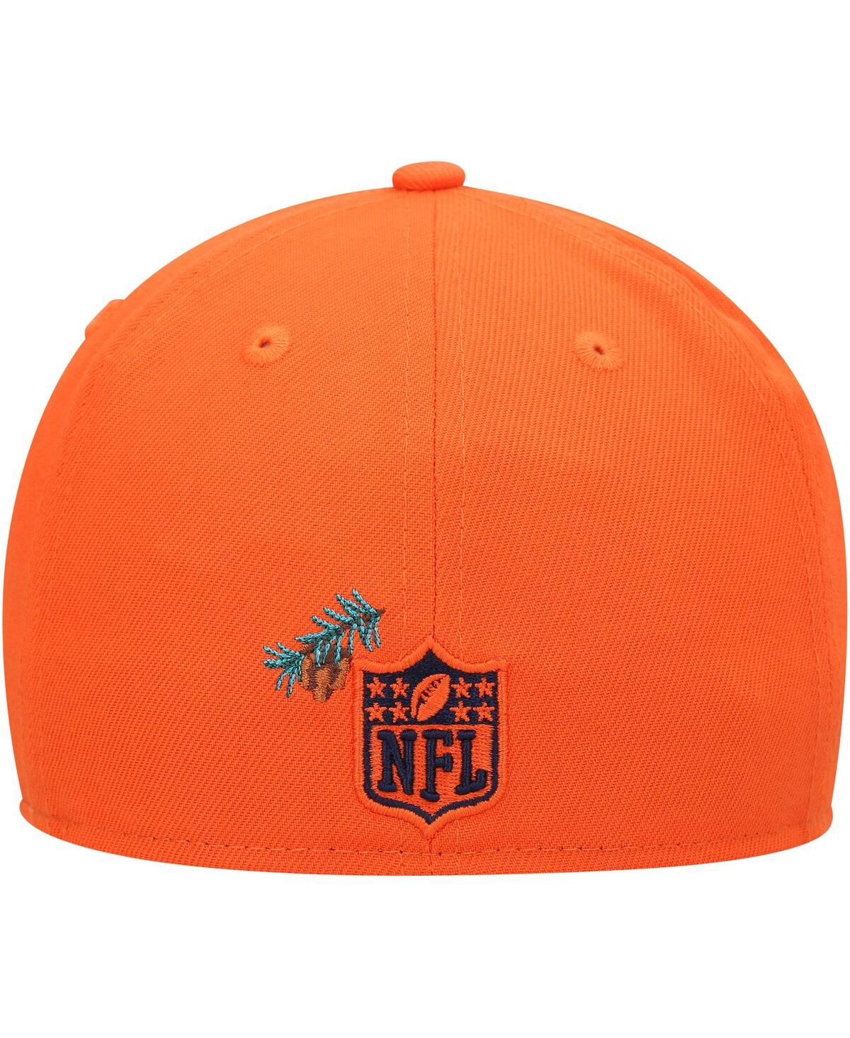 NEW ERA MEN'S NEW ERA ORANGE DENVER BRONCOS STATEVIEW 59FIFTY FITTED HAT 