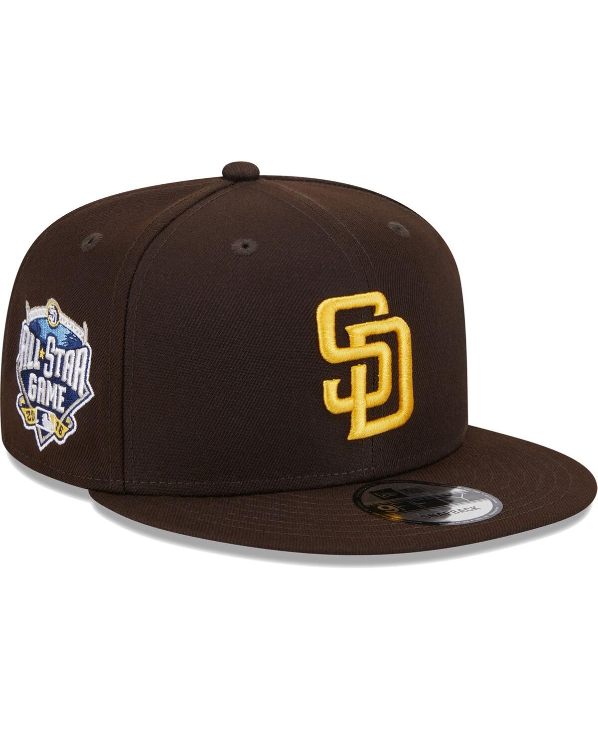 NEW ERA MEN'S NEW ERA BROWN SAN DIEGO PADRES 2016 MLB ALL-STAR GAME SIDE PATCH 9FIFTY SNAPBACK HAT