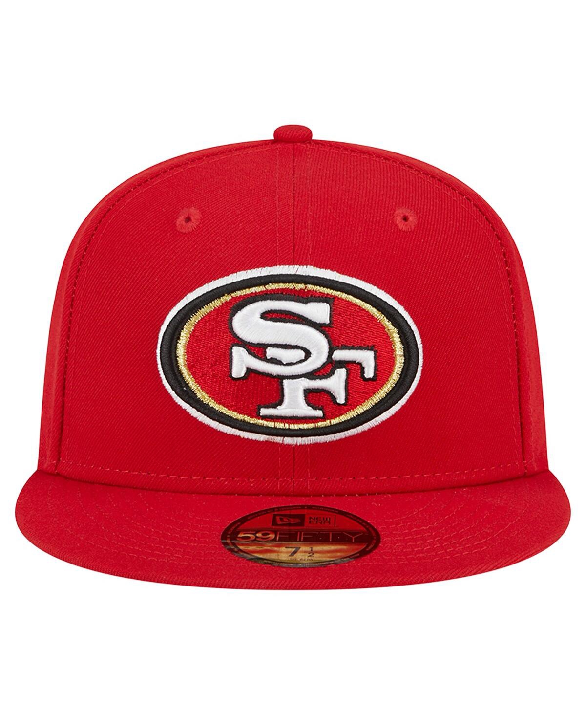 Men's New EraSan Francisco 49ers Main 59FIFTY Fitted Hat - Scarlet