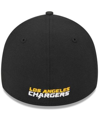 Men's Black Los Angeles Chargers Main 39THIRTY Flex Hat