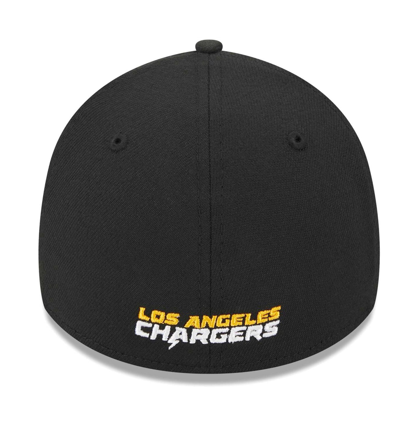 Мужская кепка New Era Black Los Angeles Chargers Main 39THIRTY Flex Hat — фото 2