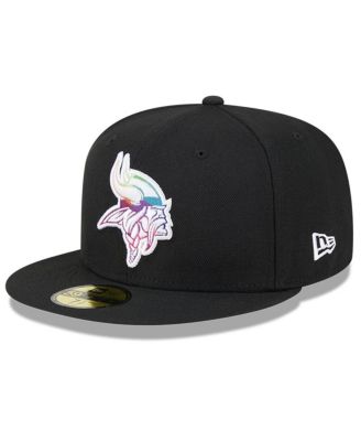 Men s New Era Black Minnesota Vikings 2023 NFL Crucial Catch 59FIFTY Fitted Hat Macy s