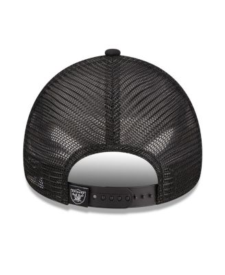 Women's Black Las Vegas Raiders McGee Trucker 9FORTY Adjustable Hat