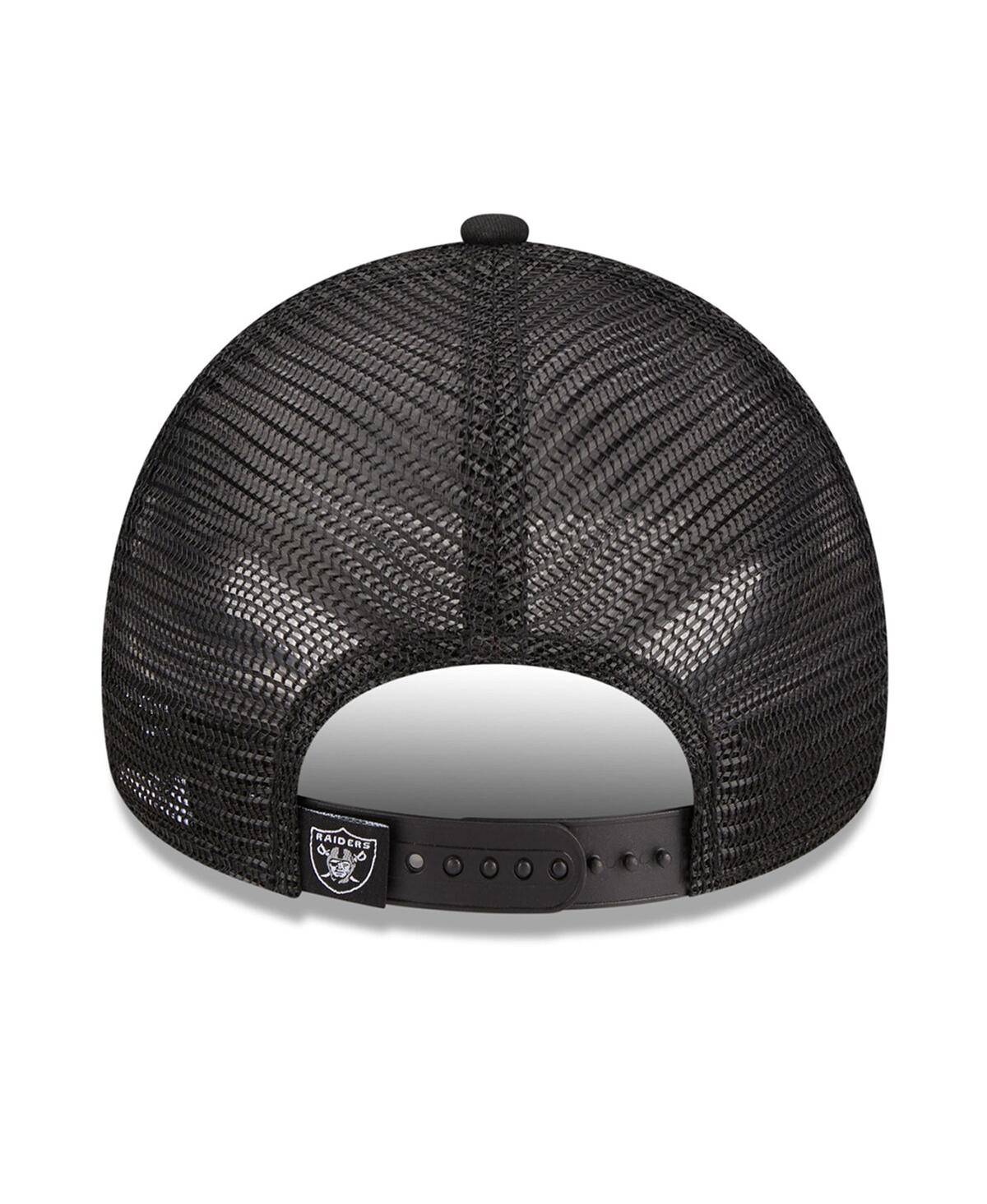 New Era Women's  Black Pittsburgh Steelers Mcgee Trucker 9forty Adjustable Hat In Black