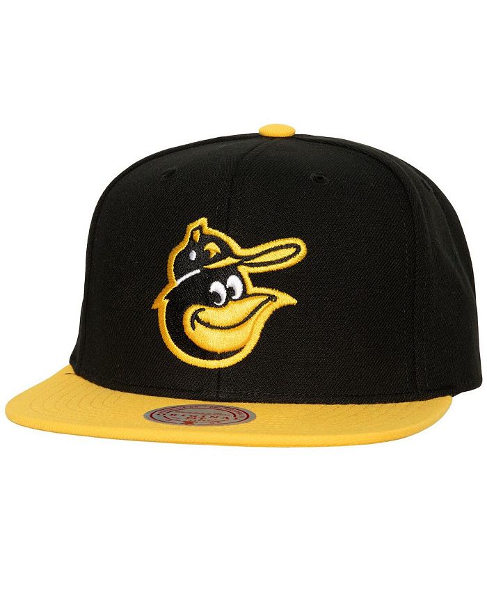 Mitchell & Ness Men's Black, Yellow Baltimore Orioles Hometown Snapback Hat  - Macy's