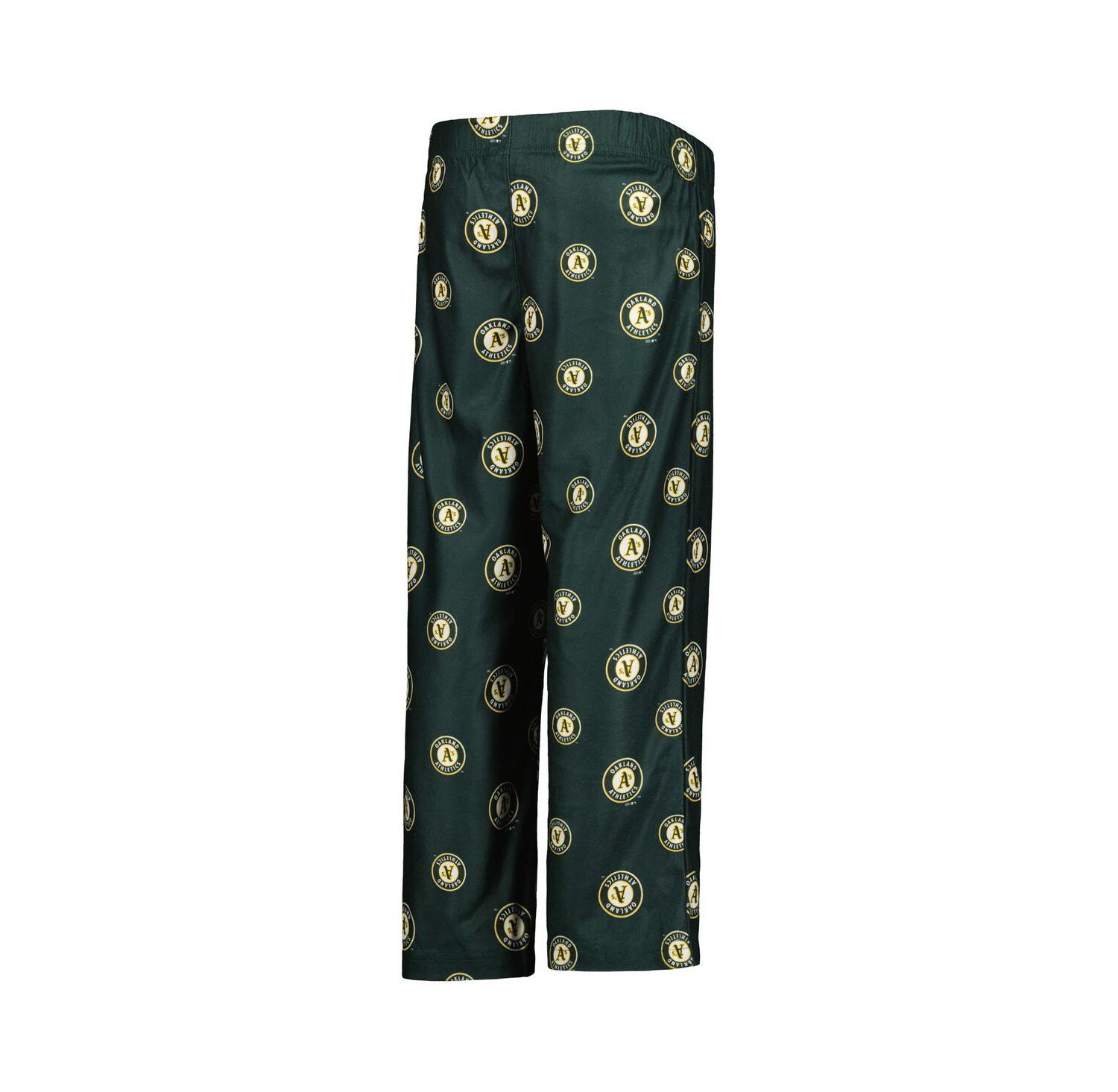 Big Boys Green Oakland Athletics Team Color Logo Pants
