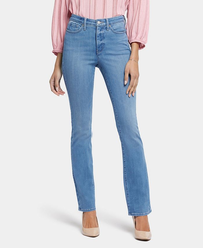 NYDJ Petite Size Slim Stretch Denim Mid Rise Bootcut Jeans
