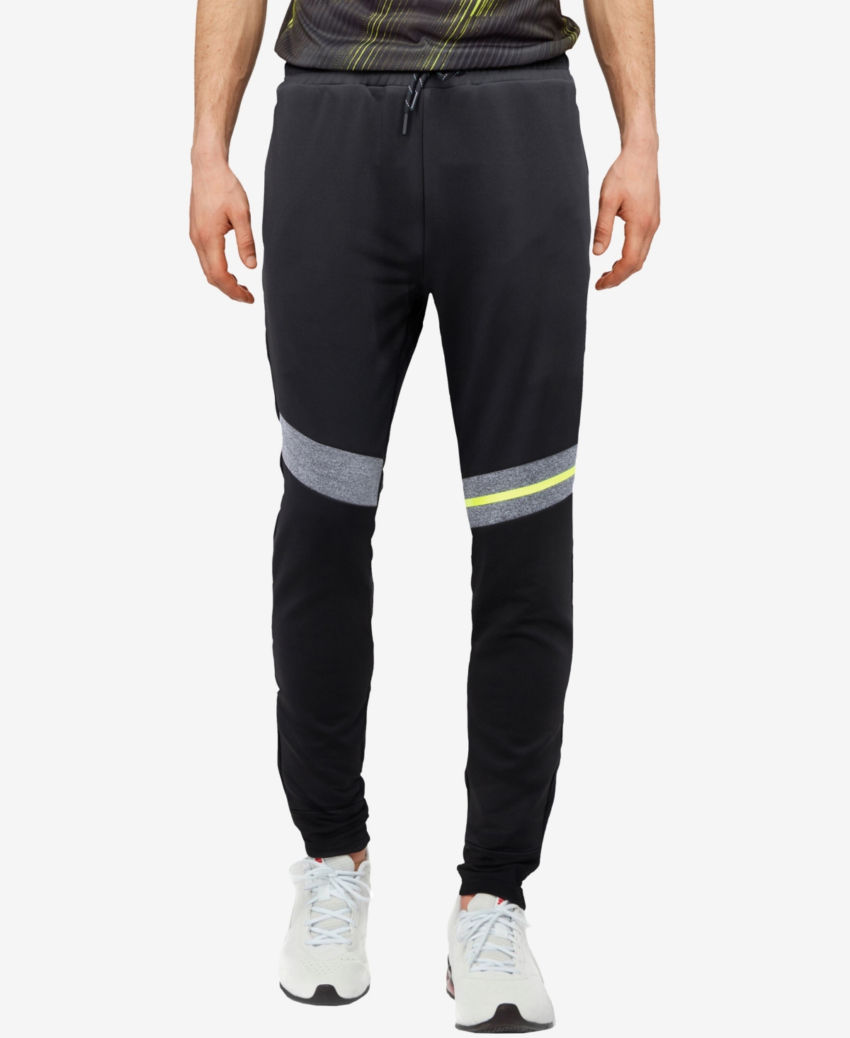 X-ray Men's Sport Jogger Pants In Heather Gray,black,neon