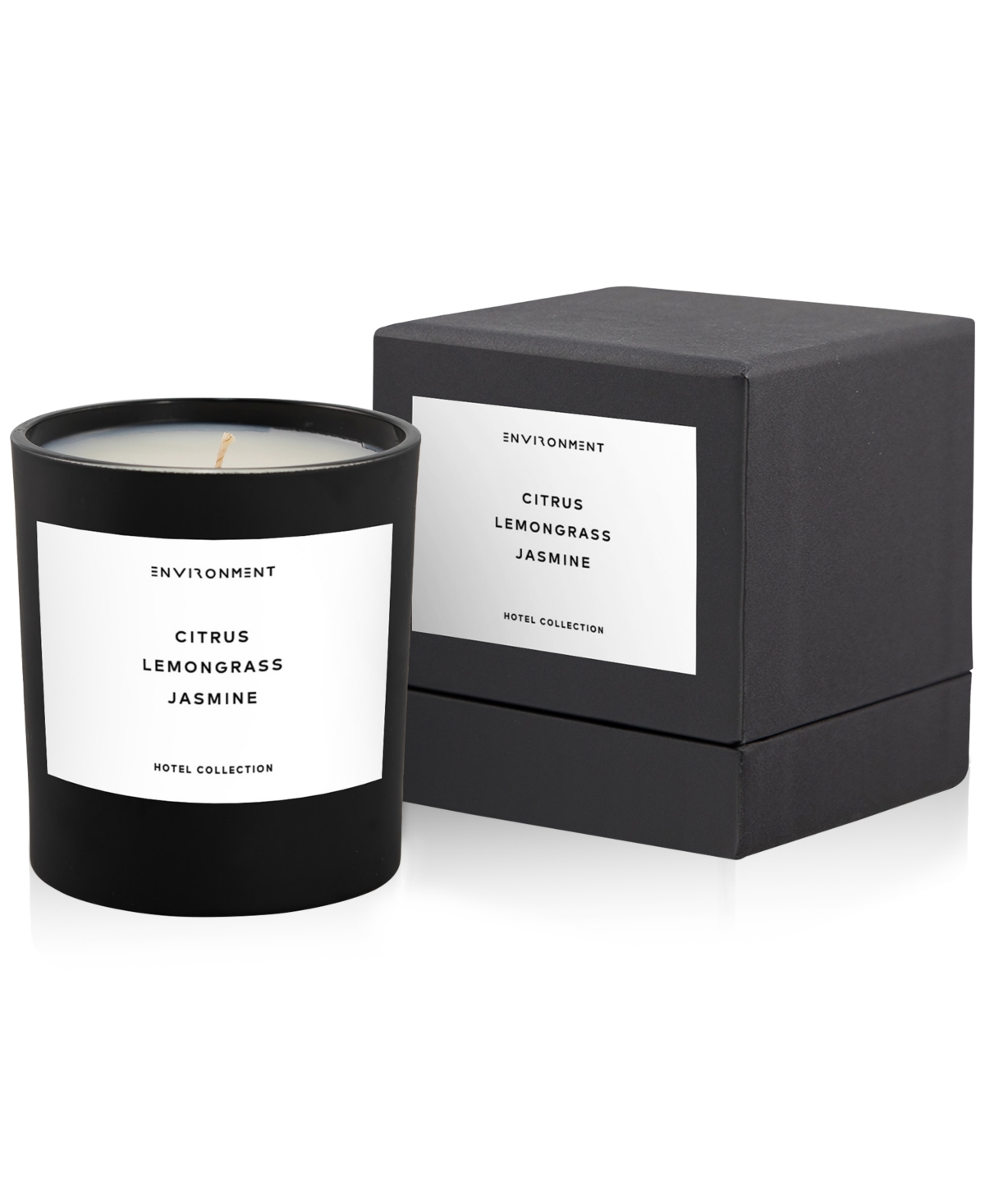 Citrus, Lemongrass & Jasmine Candle (Inspired by 5-Star Hotels), 8 oz.