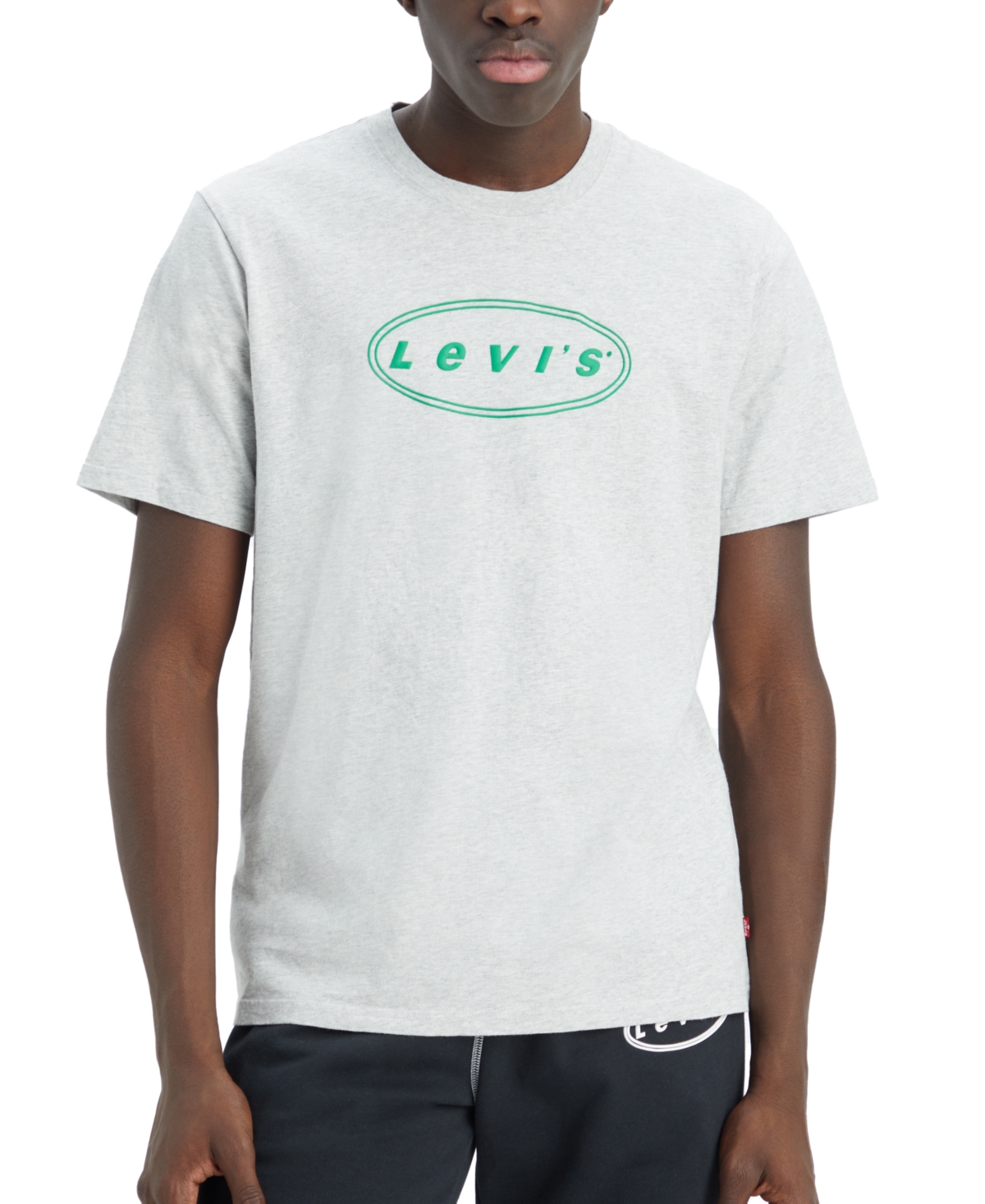 Levi's Men's Relaxed-fit Graphic T-shirt In Light Heather Gray