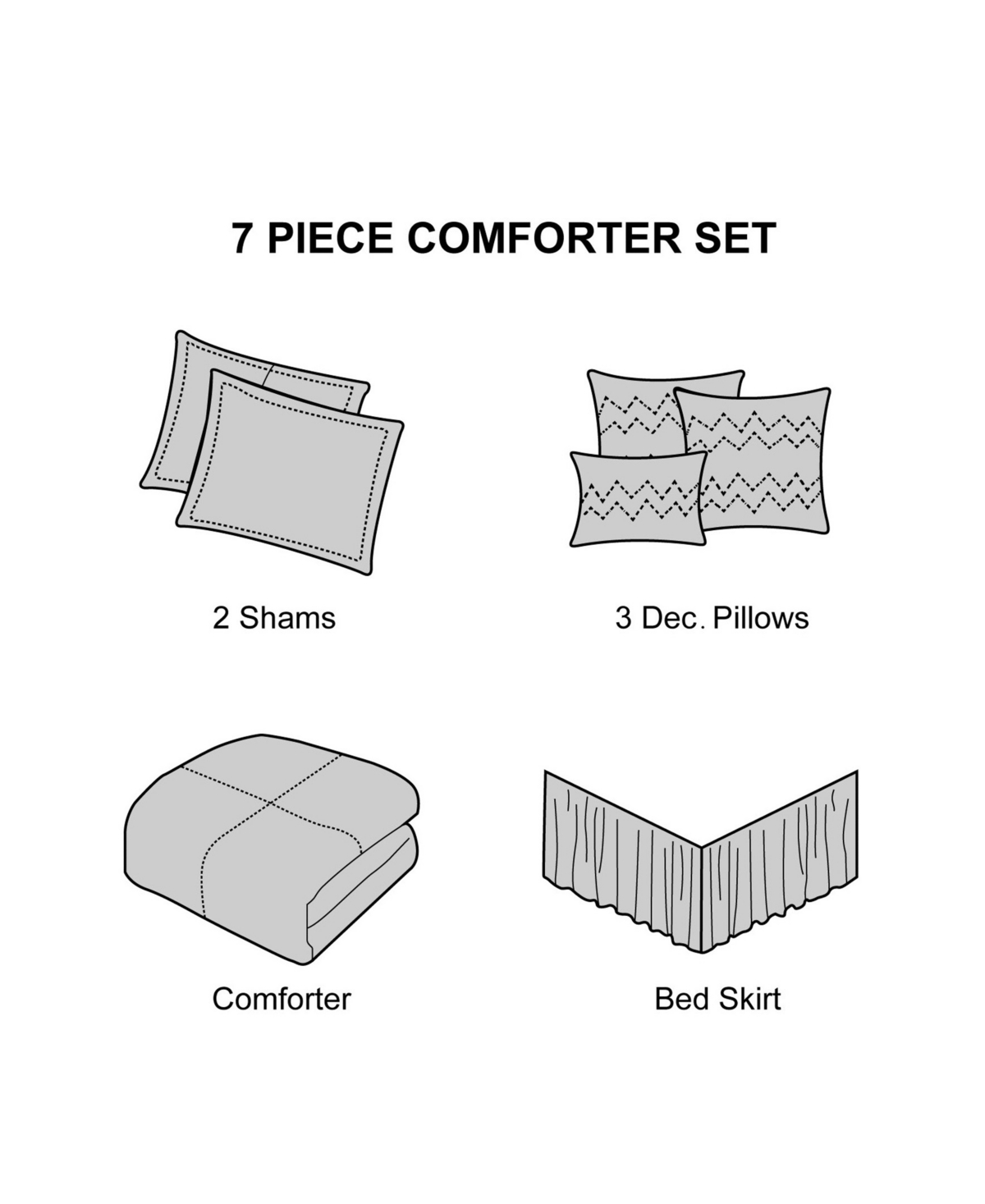 Stratford Park Mollybee 7-Piece Comforter Set,