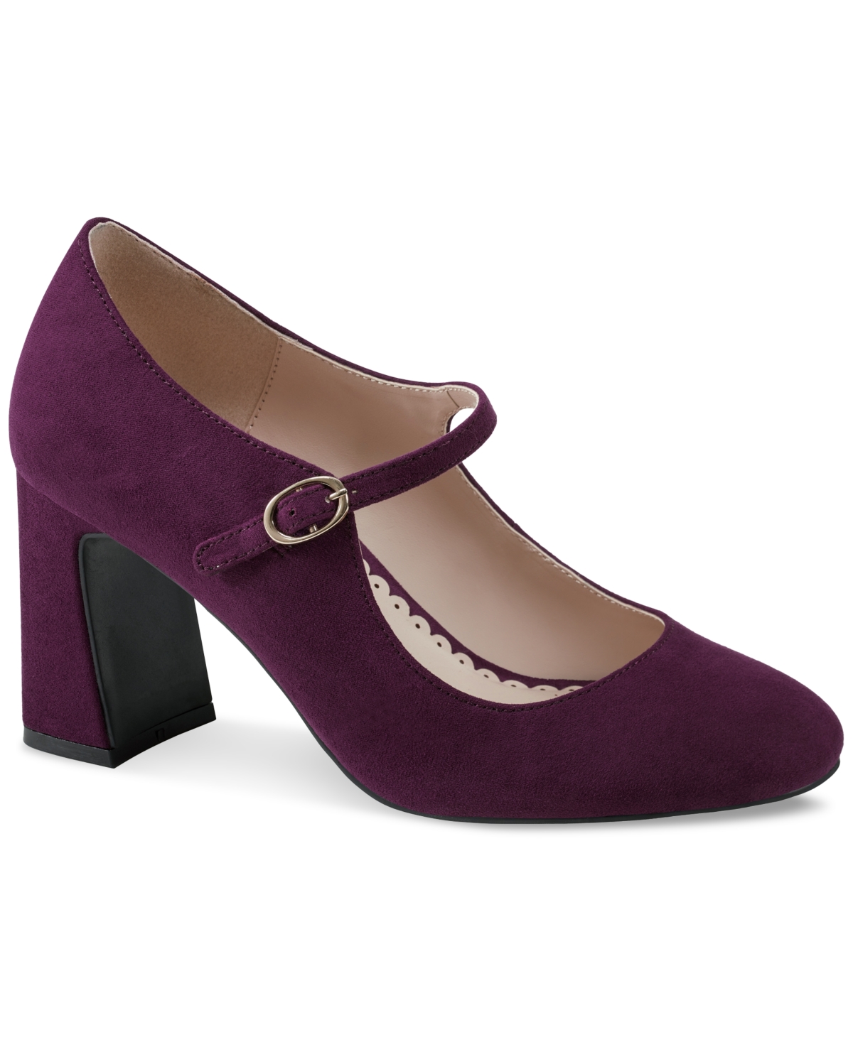 Charter Club Felicityy Ankle-strap Mary Jane Pumps, Created For Macy's In Wine Micro