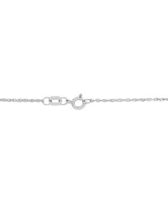 Lightweight 14k Yellow Gold Necklace, 18" Light Rope Chain (1mm)