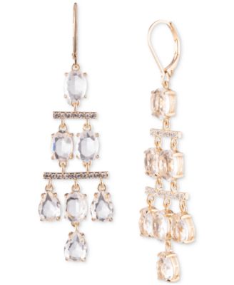 Lauren Ralph Lauren - Gold-Tone Stone & Crystal Chandelier Drop Earrings