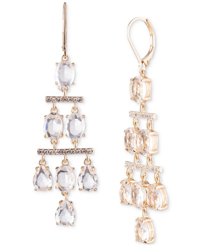 Crystal drop discount chandelier earrings