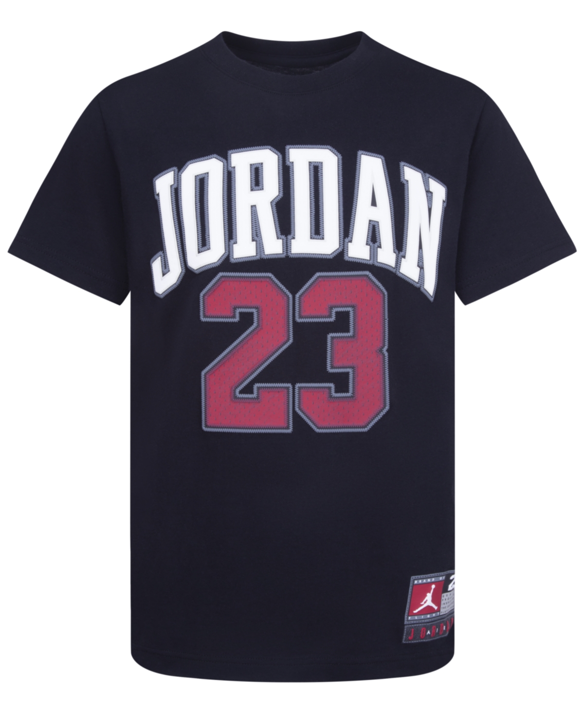 Jordan Big Boys Practice Flight Short Sleeve Tee -(Gym Red)