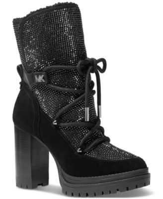 Michael Kors - Women's Culver High-Heel Lace-Up Booties