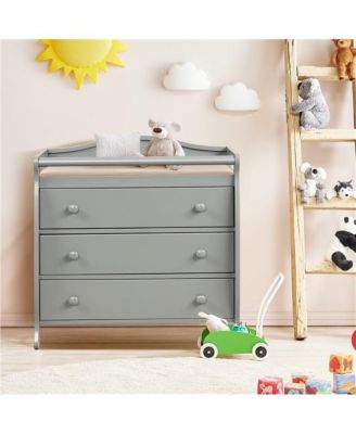 Baby Changing Table with 3 Drawers and Safety Belt