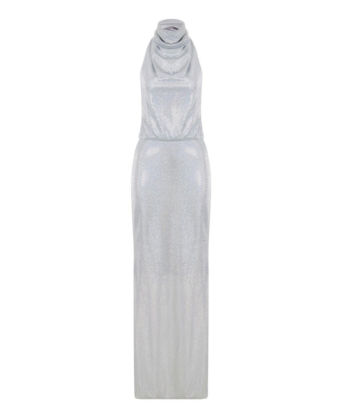 Women's Draped Front Dress - Silver