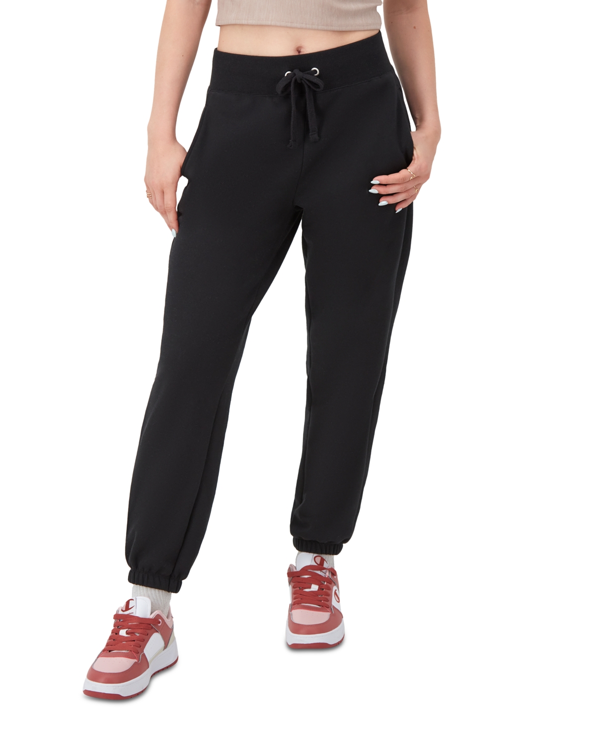 Champion Women's Classic Powerblend Joggers In Black