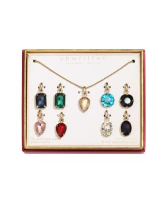 Unwritten Multi Color Glass Mix and Match Pendant Necklace Set Macy s