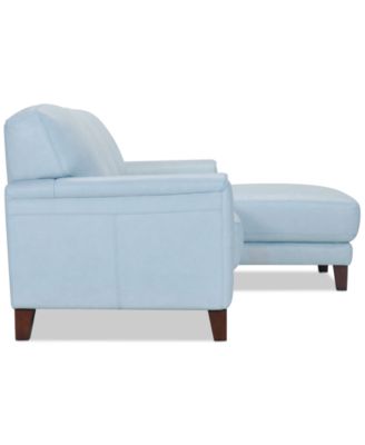 CLOSEOUT! Ashlinn 86" 2-Pc. Pastel Leather Sectional, Created for Macy's