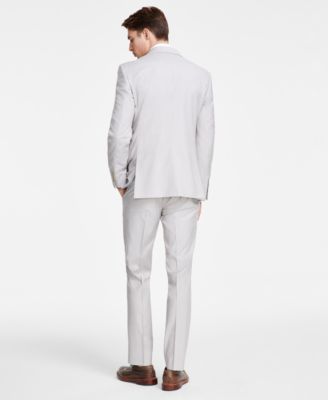 DKNY Men's Modern-Fit Natural Neat Suit Separates