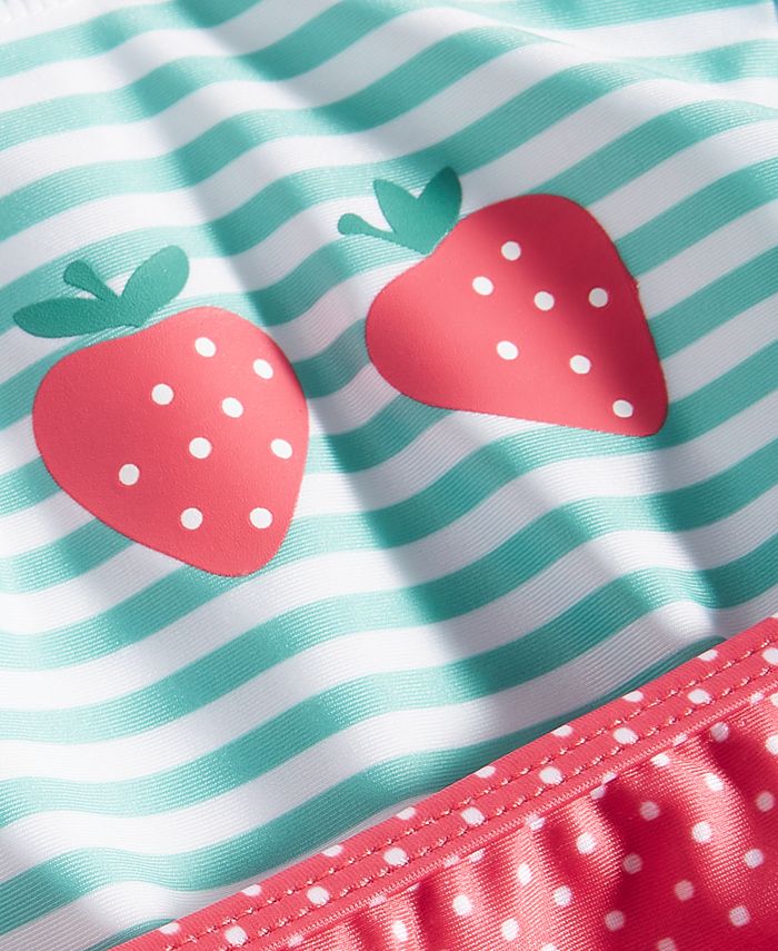 First Impressions Baby Girls Strawberry Swim Shirt, Shorts and Hat, 3 ...