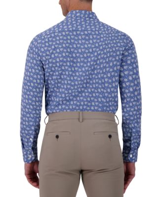 Men's Slim-Fit Floral-Print Shirt
