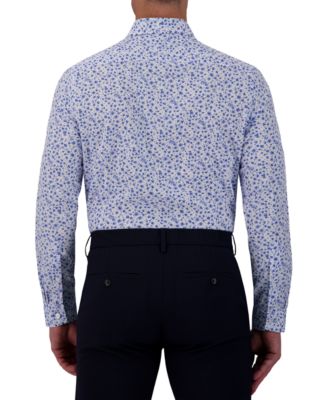 Men's Slim-Fit Floral-Print Shirt