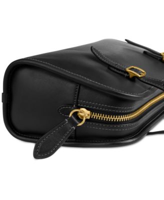 Swing Zip Small Leather Shoulder Bag