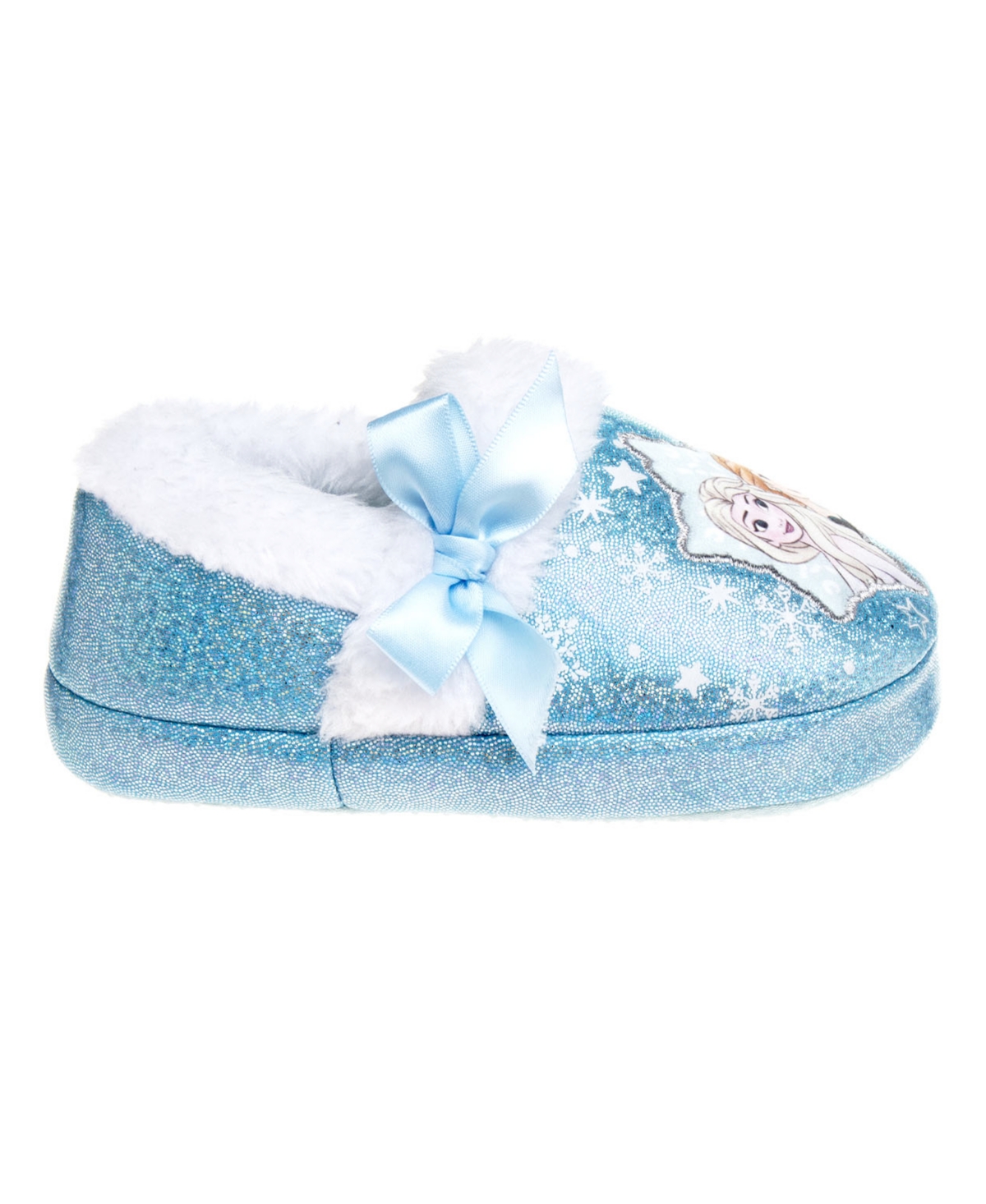 Shop Disney Toddler Girls Frozen Anna And Elsa Magical Seasons Dual Sizes Slippers In Blue