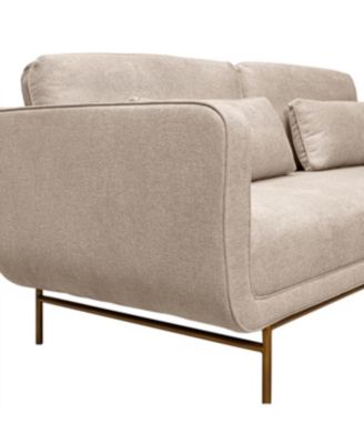 Lilou 77" Polyester, Nylon with Metal Legs Sofa