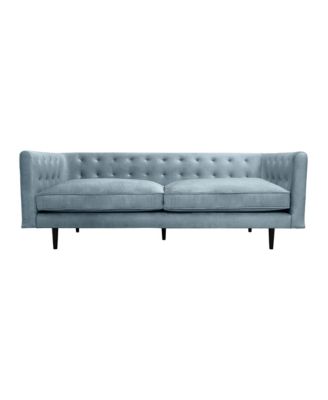 Annabelle 80" Velvet with Wood Legs Sofa