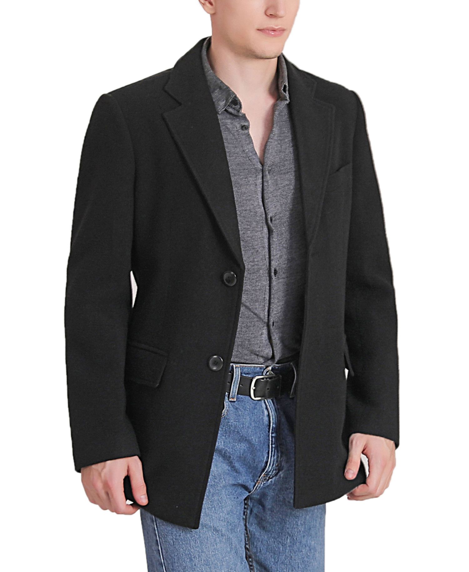 Men's Men Duke Classic Wool Blend Walking Coat