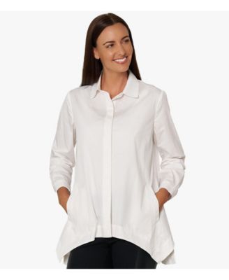 Women's Works Every Time Shirt In Cotton Poplin