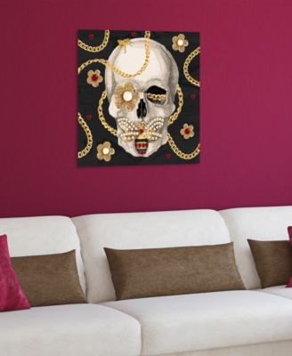 "Gold-Tone Digger" Frameless Free Floating Tempered Glass Panel Graphic Wall Art, 24" x 24" x 0.2"